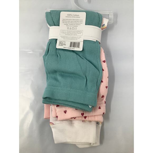 Hudson Baby 2T Creative Rainbows 4 Pack Thermal Tapered Ankle Pants Cotton G11-8 - Picture 3 of 6